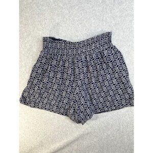 Knot Rose Pullon Elastic Waste Lined Shorts SIze XS Boho Rayon Hi Rise